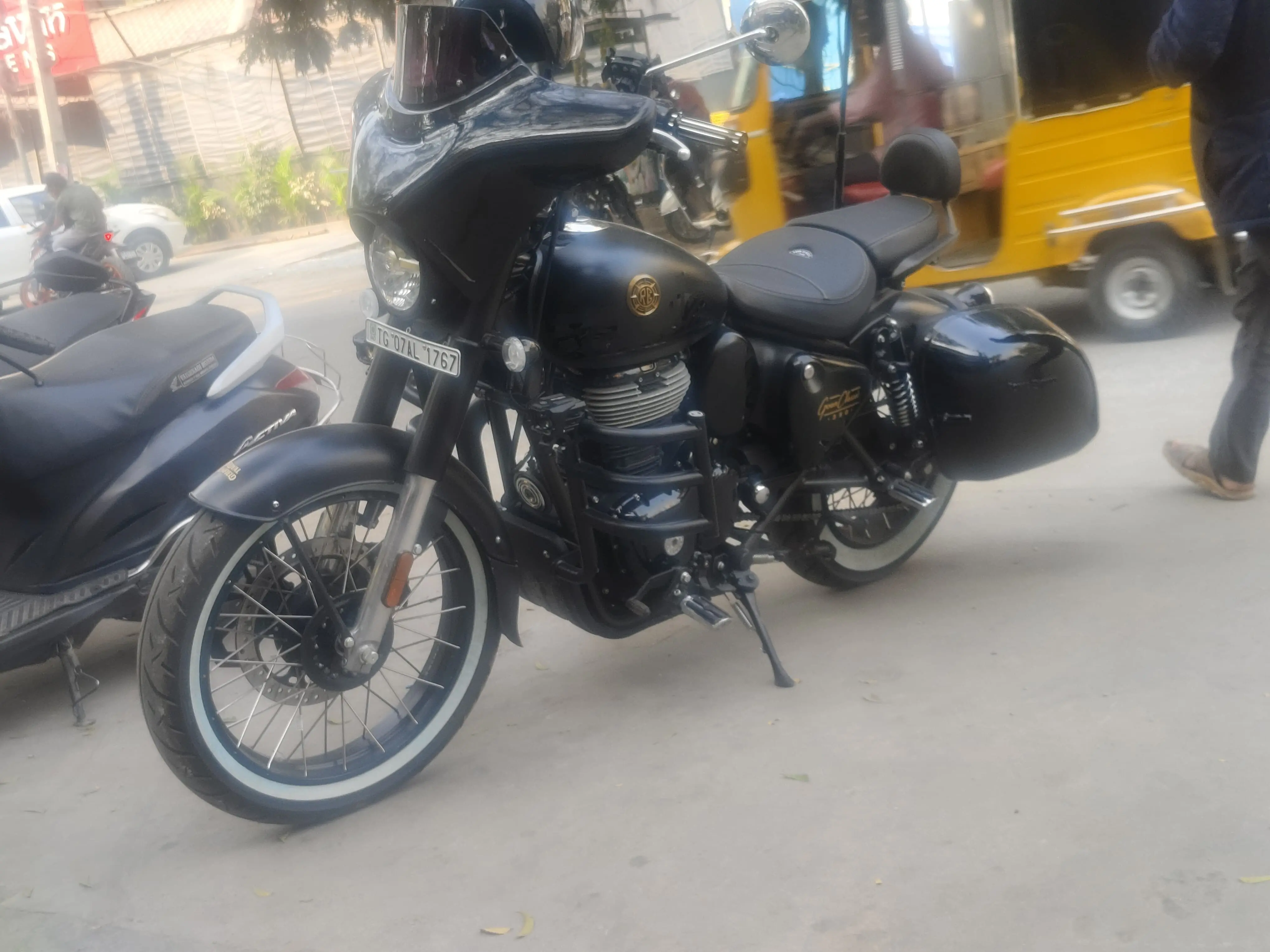 Custom motorcycle showcase and bike expo display